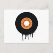 Melding van vinyllp bij het smelten uitnodiging briefkaart (Voorkant)