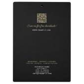 Melding witwasgoed, zwart klasje klembord (Achterkant)