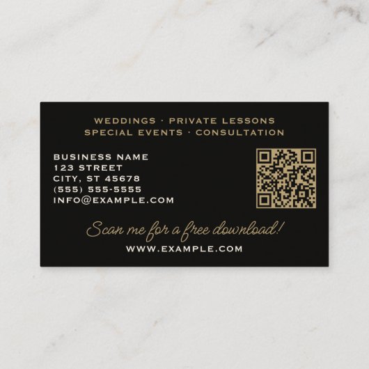 Melding witwasgoed, zwart klasje visitekaartje (Achterkant)