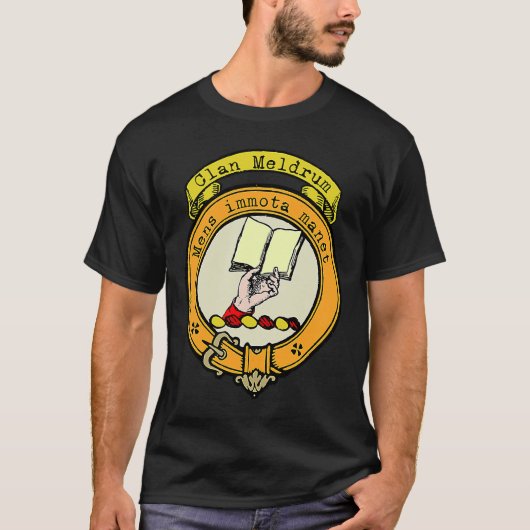 Meldrum Clan Scottish Crest T-shirt (Voorkant)