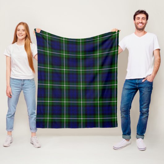 Meldrum Forbes Plaid Fleece Deken (In situ)