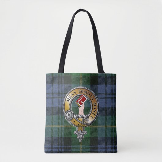 Meldrum Tartan & Badge Tote Bag (Voorkant)