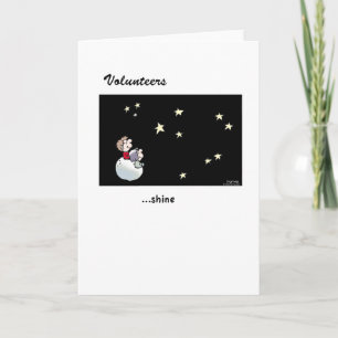 Meldt zich aan - hoe zij glanzen-begroet kaart