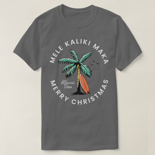 Mele Kaliki Maka Vrolijk kerstfeest T-shirt (Design voorkant)