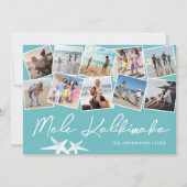 Mele Kalikimaka 10 foto-collage Feestdagenkaart (Voorkant)
