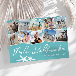 Mele Kalikimaka 10 foto-collage Feestdagenkaart