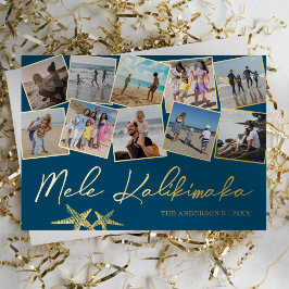Mele Kalikimaka 10 Foto Collage Folie Kerstkaart Feestdagenkaart
