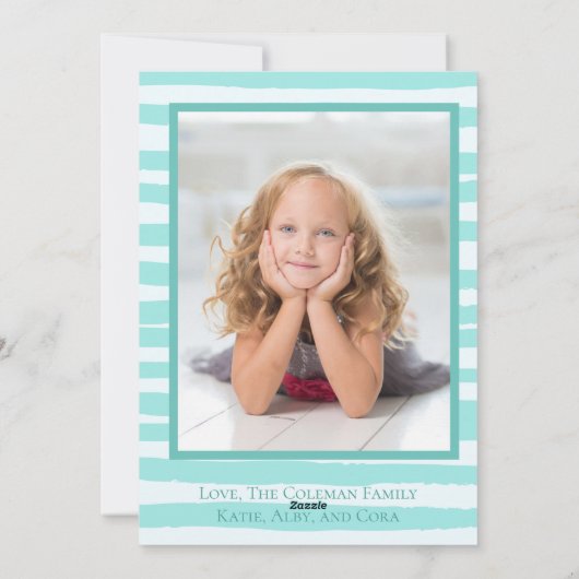 Mele Kalikimaka | 4 Blauwgroen kerstfeest Feestdagenkaart (Achterkant)