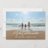 Mele Kalikimaka Alle groeten Vrijdag Foto Feestdagenkaart (Voorkant)