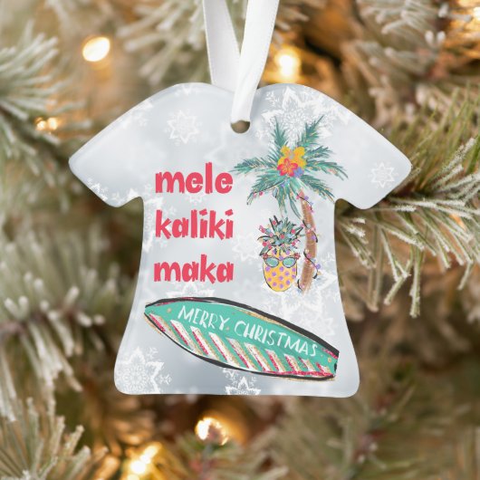 Mele Kalikimaka Aloha-Shirt Ornament (Boom)