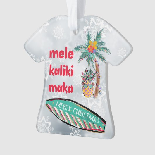 Mele Kalikimaka Aloha-Shirt Ornament (voorkant)