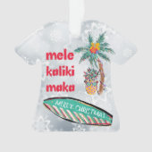 Mele Kalikimaka Aloha-Shirt Ornament (voorkant)