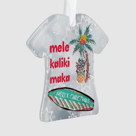 Mele Kalikimaka Aloha-Shirt Ornament (voorkant)