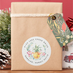 Mele Kalikimaka Ananas Kerst sticker