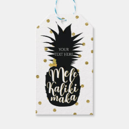 Mele Kalikimaka Ananas Kerstmis Aangepaste Feestda Cadeaulabel