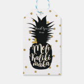 Mele Kalikimaka Ananas Kerstmis Aangepaste Feestda Cadeaulabel (Achterkant)