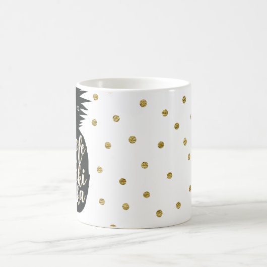 Mele Kalikimaka Ananas Kerstmis aangepaste vakanti Koffiemok (Center)