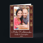 Mele Kalikimaka Ananas Kerstmis Fotokaart Feestdagen Kaart<br><div class="desc">Mele Kalikimaka Faux Folie Gold en Bourgondië Ananas Kerst Bourgondië Fotokaart. Deze Hawaïaanse kerstfotokaart is ideaal voor een tropische familie kerst Kaart.</div>