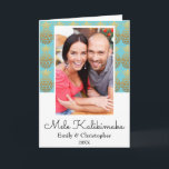 Mele Kalikimaka Ananas Kerstmis Fotokaart Feestdagen Kaart<br><div class="desc">Mele Kalikimaka Faux Folie Gold en Aqua Blue Pineapple Christmas Aqua Blue Photo Card. Deze Hawaiiaanse kerstkaart is ideaal voor een Kaart met een tropisch familiekerstdiner.</div>