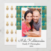 Mele Kalikimaka Ananas Kerstmis Fotokaart Feestdagenkaart (Voorkant / Achterkant)