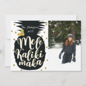 Mele Kalikimaka Ananas Kerstmis Fotokaart Feestdagenkaart (Voorkant)