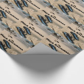 Mele Kalikimaka Beach Flips Cadeaupapier (Hoek)