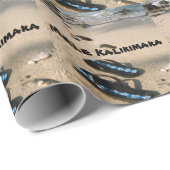 Mele Kalikimaka Beach Flips Cadeaupapier (Rol Hoek)