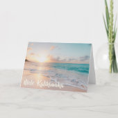 Mele Kalikimaka Beauful Beach Kerstmis Feestdagen Kaart (Voorkant)
