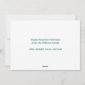 Mele Kalikimaka Beauful Beach Kerstmis Feestdagenkaart (Achterkant)