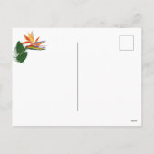 Mele Kalikimaka Bird of Paradise Hawaiaanse Feestd Feestdagenkaart (Achterkant)