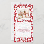 Mele Kalikimaka Borstel 2 Foto Collage Kerst Feestdagenkaart (Achterkant)