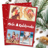Mele Kalikimaka Borstel 3 Foto Collage Kerstmis Feestdagenkaart