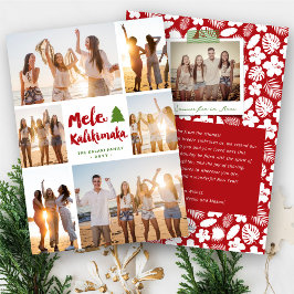 Mele Kalikimaka Borstel Kerst 6 Foto Collage Feestdagenkaart
