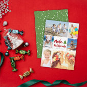 Mele Kalikimaka Borstel Kerst 6 Foto Collage Feestdagenkaart