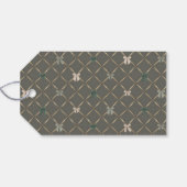 Mele Kalikimaka Bow, Hawaiian Style Kerstmis Cadeaulabel (Achterkant Horizontaal)