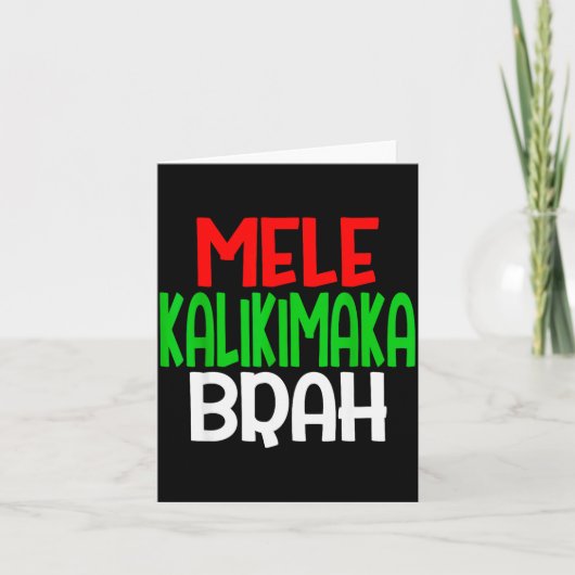 Mele Kalikimaka Brah - Funny Hawaiian Island Chris Kaart (Voorkant)