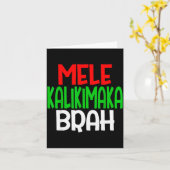 Mele Kalikimaka Brah - Funny Hawaiian Island Chris Kaart (Gele Bloem)