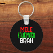 Mele Kalikimaka Brah - Grappig Hawaiaans Eiland Ch Sleutelhanger (Voorkant)