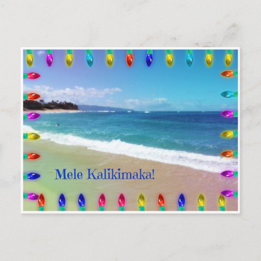 Mele Kalikimaka! Briefkaart (Voorkant)