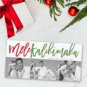 Mele Kalikimaka Brush 3 Fotocollage Feestdagenkaart