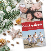 Mele Kalikimaka Brush 3 Fotocollage Kerstmis Feestdagenkaart