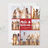 Mele Kalikimaka Brush 6 Fotocollage Feestdagenkaart (Voorkant)