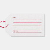 Mele Kalikimaka Brush kerstboomvakantie Cadeaulabel (Achterkant Horizontaal)