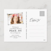 Mele Kalikimaka Brush Script Kerstfoto Feestdagenkaart (Achterkant)