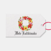 Mele Kalikimaka Cadeaulabel (Voorkant (Horizontaal))