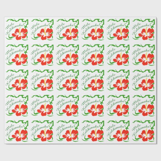 Mele Kalikimaka Cadeaupapier (Vlak)