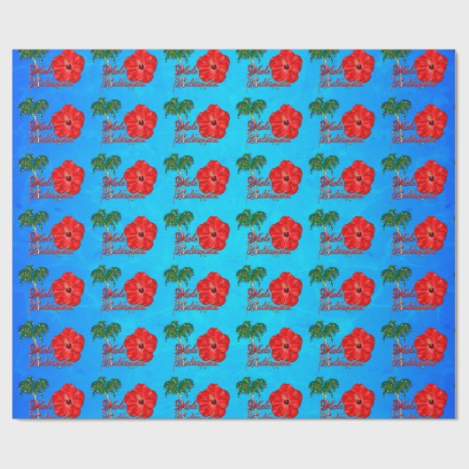 Mele Kalikimaka Cadeaupapier (Vlak)