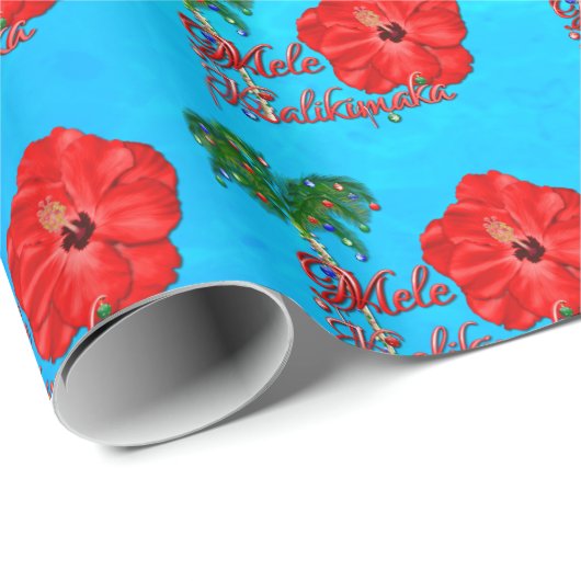 Mele Kalikimaka Cadeaupapier (Rol Hoek)