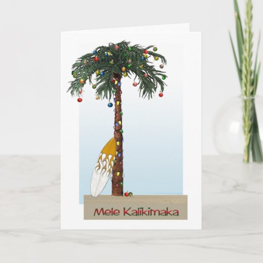 Mele Kalikimaka Card Feestdagen Kaart (Voorkant)