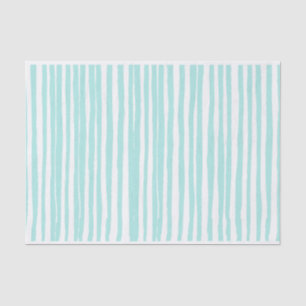 Mele Kalikimaka Chic Blauwgroen Stripe Tissuepapier